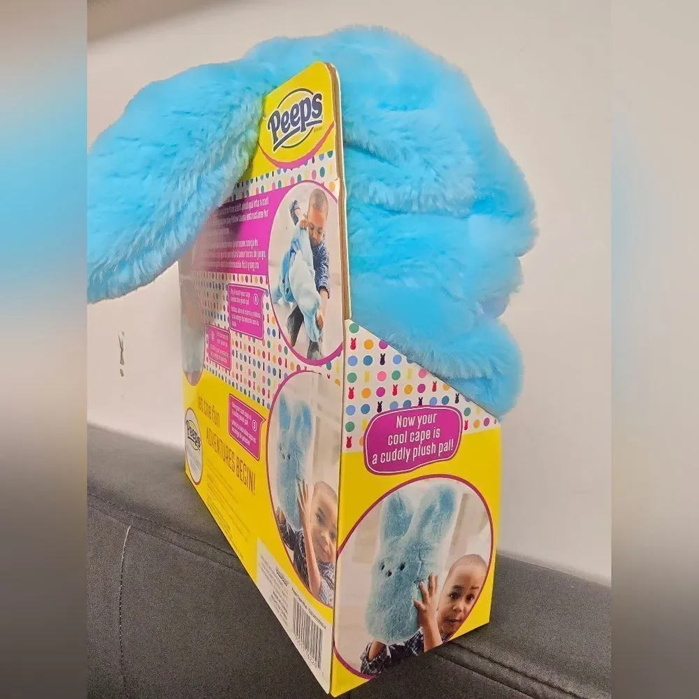 Kids Easter Blue Peeps Wearable Hooded Blanket Fuzzy Super Soft Warm Cozy Plush